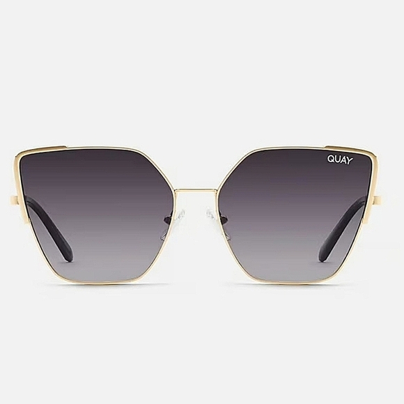 Quay Australia Accessories - Quay Australia-NWOT "Srsly" Polarized Gold and Black Metal Sunglasses